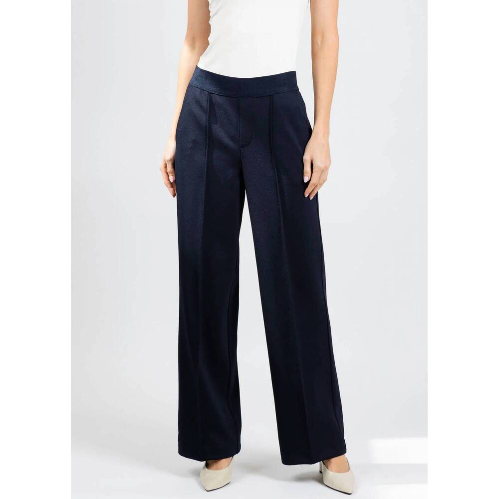 NEW OUI pull-on straight pants in dark blue